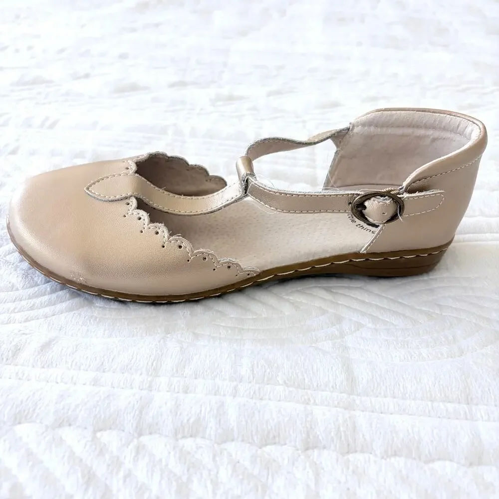 Livie & Luca Fresca Pearl Shimmer Mary Jane Flats Size 1